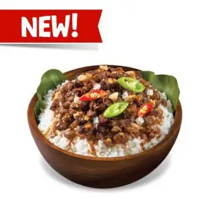 Pork sisig rice bowl